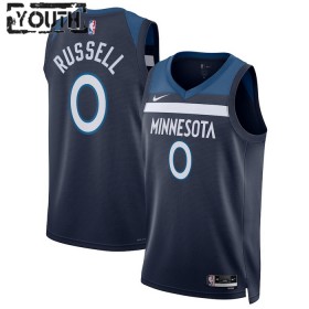 Camiseta Niños NBA Minnesota Timberwolves D Angelo Russell 2022-23 Nike Icon Edition Navy Swingman